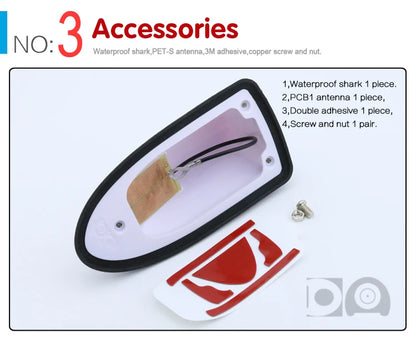 Waterproof Shark Fin Antenna Strong Radio Fm Am Signal Car Styling For Volkswagen Golf 2 3 4 5 6 7 Mk4 Mk5 Mk6 Mk7