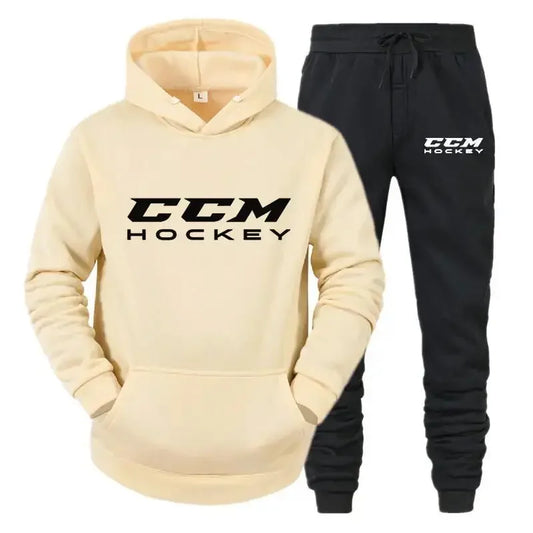 Autumn and winter men's sportswear set  high-quality casual sportswear  hooded sweatshirt