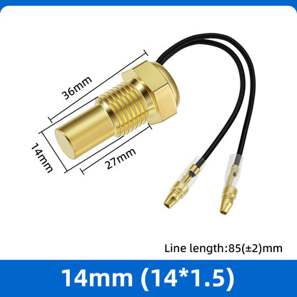 Auto Temperature Meter with Sensor 1/8 NPT 52mm LED Digital Oil /Water Temp Indicator PSI Oil Press Black Gauge Fit Gasoline Car
