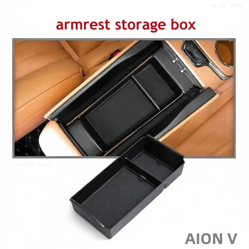 Armrest Storage Box Organizer For GAC AION V 2025 2026 Car Organizer Interior Accessories