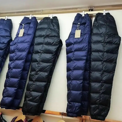 New Three-Layer Cotton Men's Winter Pants Thickened Cold Resistant Windproof Outdoor Wear Straight Leg Long Casual Trousers