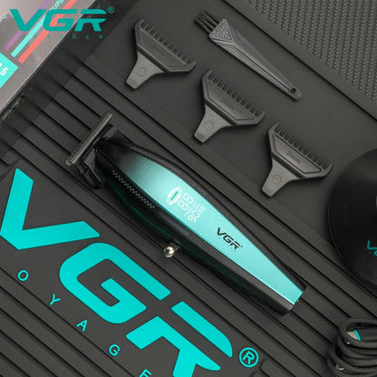 VGR V-992 V-270 high-end men's hair clipper with gradient color body, professional hair trimmer with LCD digital display and pus