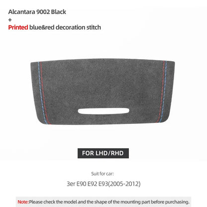 For BMW E90 E92 E93 Made of Alcantara/Carbon Fiber Leather Center Console Storage Box Cover Trim Sticker Car Interior Accessory