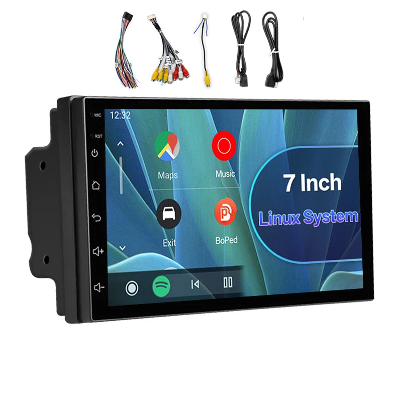 HIPPCRON 2Din 7"/ 9" Car Radio Android Multimedia Video Player Wireless Carplay Android auto Universal LINUX System Touch Screen