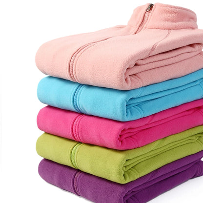 2026 Winter New Women's Zipper Cardigan Sweatershirt Warm Coral Fleece Jacket Ladies Outdoor Running Polar Fleece Coat Clothes
