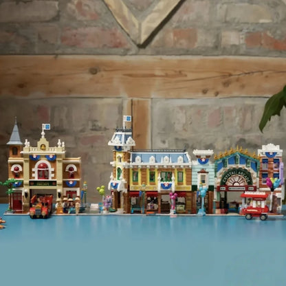 Bricks Building Blocks ICONIC LANDMARKS Dispaly Model Toys Birthday Gifts Cheapest Main Street USA Compatible 3899pcs for Adults