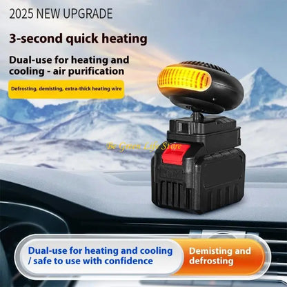 M7DF Electric Heating Machine Fan Battery Powered Portable Small Space Heating Machine Adjustable Thermostat Heating Machine for