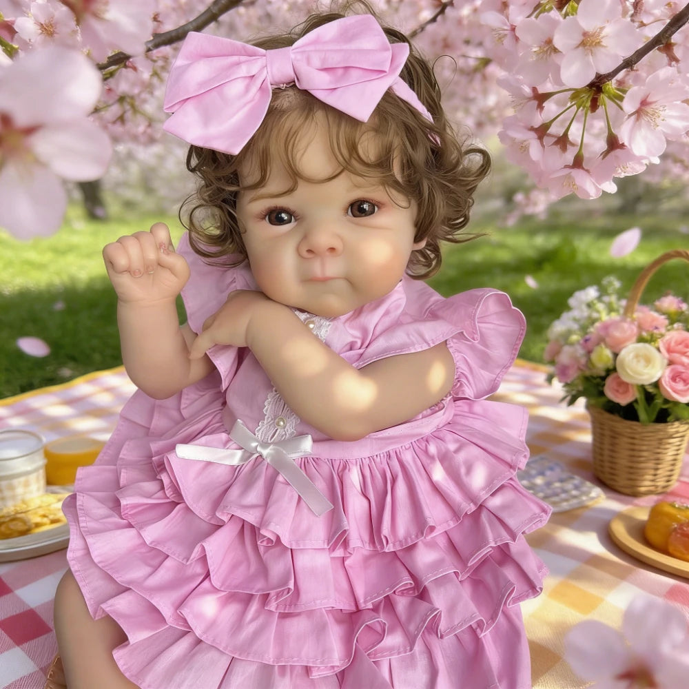 AONPENG 45 CM 18INCH Reborn Baby Doll Toy Realistic Handmade Full Vinyl Body Babies Doll Lifelike Fashion Birthday Gift Toy Doll