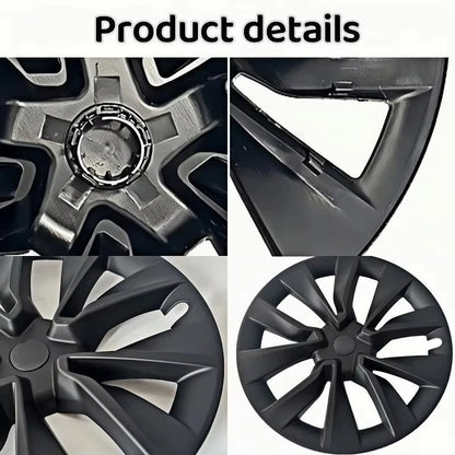 For Tesla Model 3 Highland 2026 2025 4PCS Wheel Covers Hubcaps, 19 Inch,Gloss Black Aero Covers, Accessories Upgrade Replacement