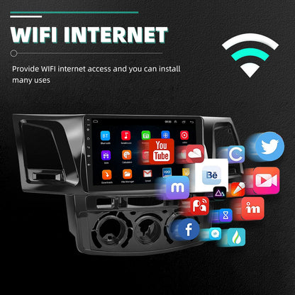 DAB+ 9“ Android 15 For Toyota Fortuner HILUX Revo Vigo N70 2007-2015 Multimedia Video Player Stereo GPS 2din Carplay Car Radio
