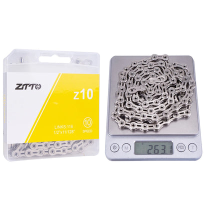 ZTTO MTB Road Bike 10 11 12 Speed Chain Bicycle Hollow Current With Missing Link High Quality 10S 11S 116 Links 12 S 126 Links