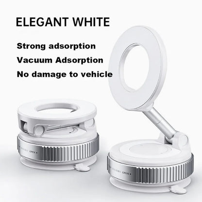 Magnetic Car Phone Holder 360° Rotatable Foldable & Adjustable Magnetic Auto Mount ,Suction Cup Phone Holder for Car/Mirror