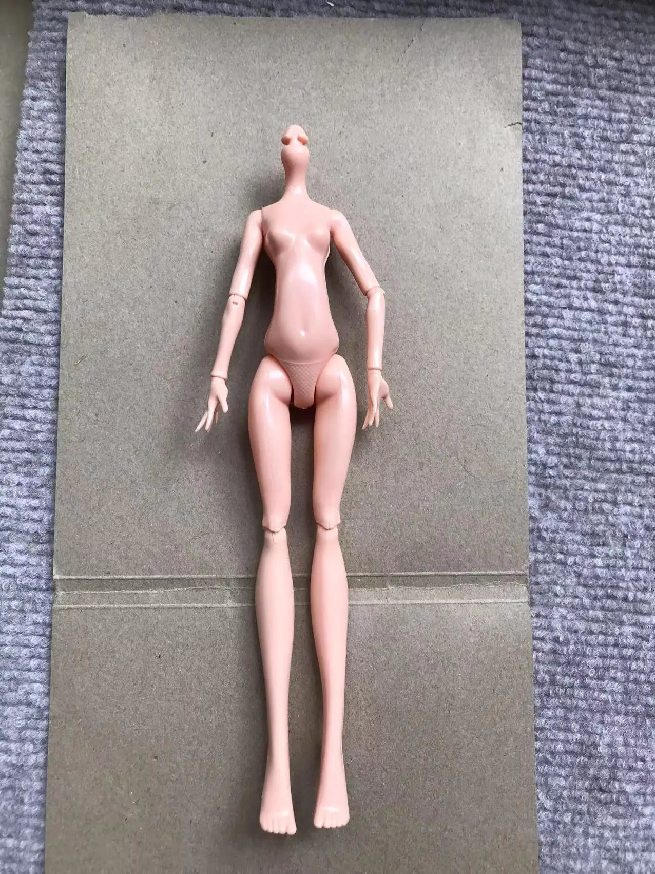 23cm Multi-Joints Movable Doll Figure Body Toy White Green Brown Blue Black Monster Doll Body to Fit Many Heads for Kids