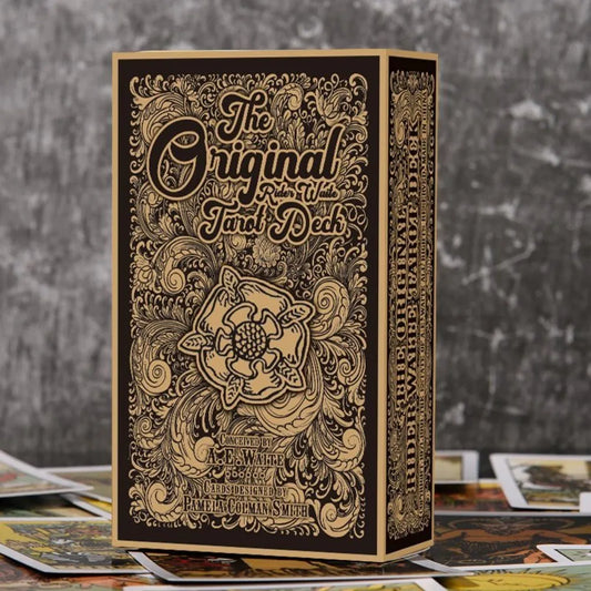 12*7cm Rider Waite Tarot Cards - 78 Card Original Tarot Deck with Instruction Manual - Traditional Divination Tool