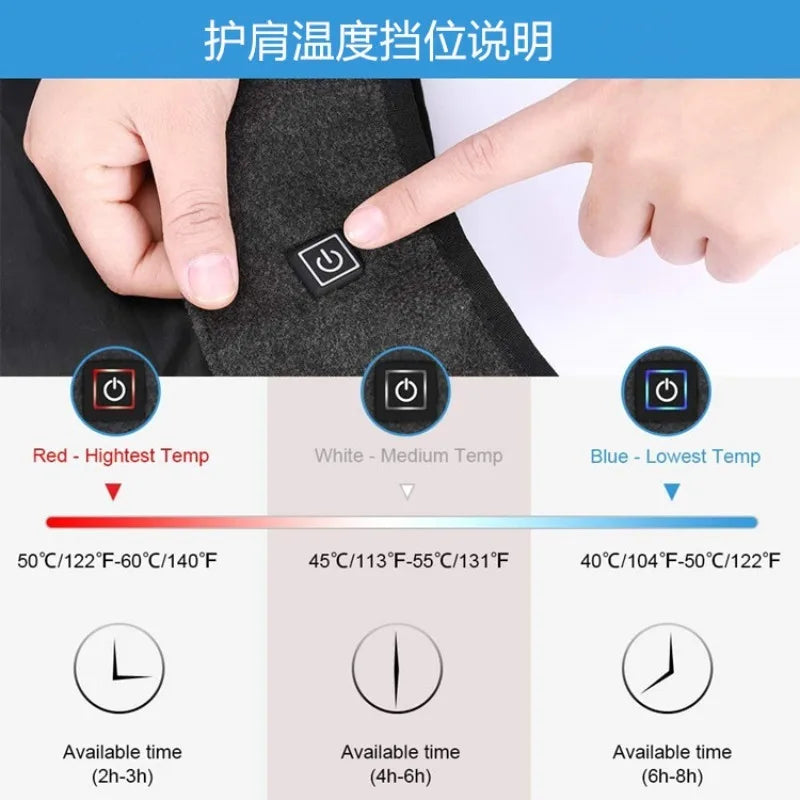 Graphene Heat Coat Winter Heated Vest for Men Women Electric Heated Jackets USB Heating Padded Jacket Keep Warm Vest