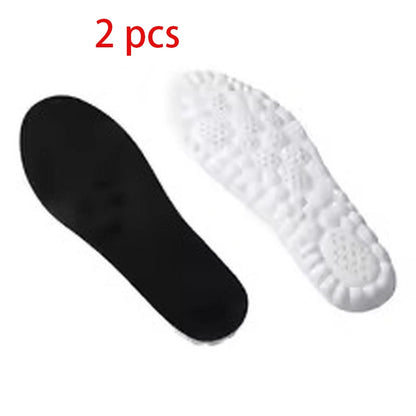 Memory Foam Insoles Cut to Fit Cloud Soles Breathable Inserts with Arch Support Shock-Absorbing Shoe Steppers for Sneakers