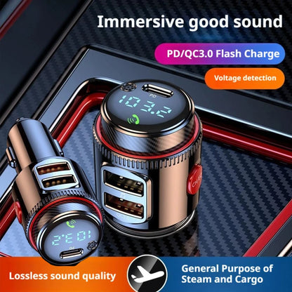 NEW Bluetooth 5.4 FM Transmitter Car Radio Adapter For Wireless Hands-Free Phone Call MP3 Music Player T23 PD Fast Charging