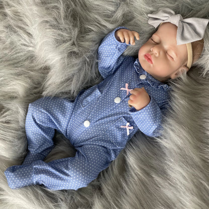2 Options Cloth/ Vinyl Body 20 Inches Bebe Reborn Dolls 3D Skin Realistic Baby Alive Lifelike Newborn Handmade Doll Kids Gift