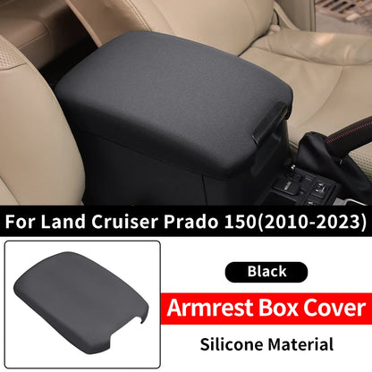 Central Console Silicone Protective Cover For Toyota Prado 150 LC150 2010-2023 Interior car Accessories Decoration Black 1pcs