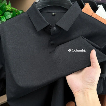2026 New Columbia Style  Men's  Polo Shirt Quick Dry Breathable  business Short Sleeve Summer Casual Sports Wear Golf T-Shirt 