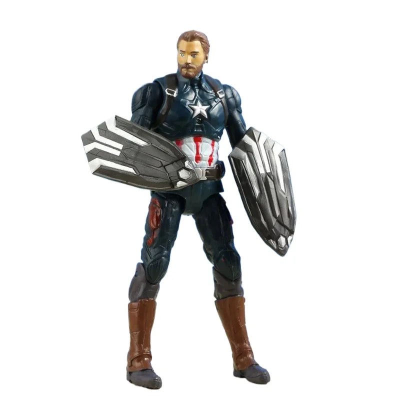 Avenger Hero Venom Deadpool Steel Spider-Man Doll Model Hand-made Ornaments Toys Anime Anime Figure
