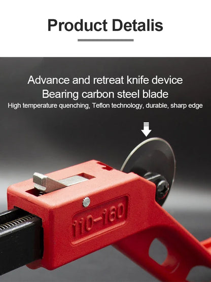 Metal Scissor 14mm-200mm PVC PP PE Bearing Copper Tube Plumbing Cutting Tool Roller Type Stainless Steel Manual Tube Cutter