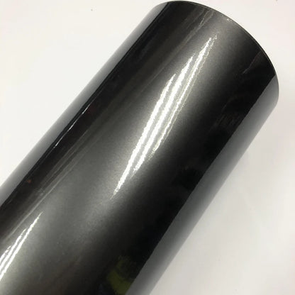 Gloss Metallic Gunmetal Vinyl Wrap Candy Glossy Grey Car Film Sticker With Air Bubble Auto Motorcycle Wrapping Covering Foil