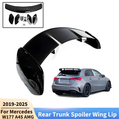 For Mercedes Benz A Class W177 A180 A200 A45 AMG 2019-2025 Car Rear Roof Spoiler Lip Rear Trunk Wings Accessories Body kits