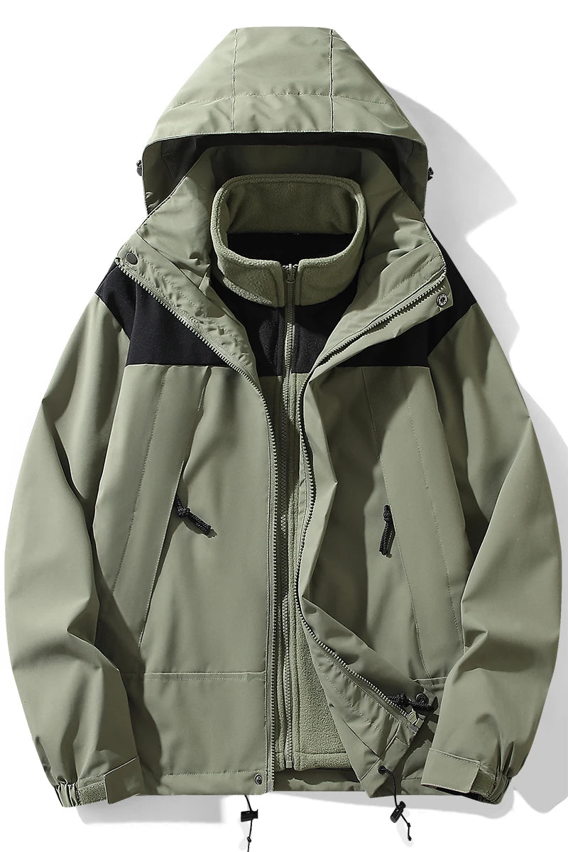 ARC Autumn and Winter Hardshell Jacket for Men and Women Simple Outdoor Sports Mountaineering Tourism Skiing Fashion Jacket