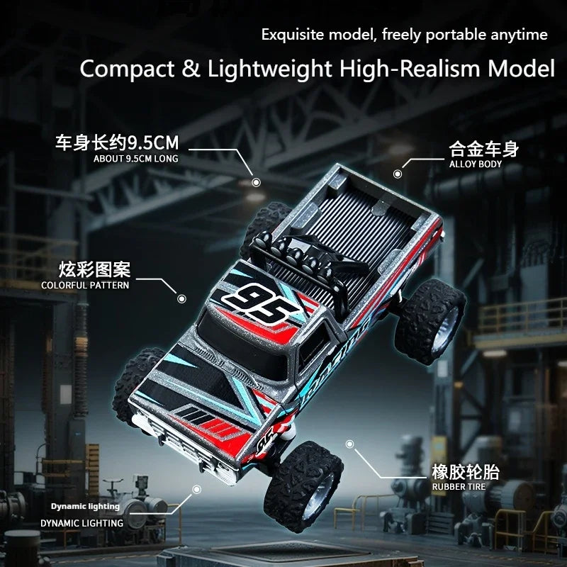 Top RC Car MINI Alloy 1/64 Remote Control Car Convenient to Carry 60 Minutes of Work Time Children's Gifts Electronic Toys