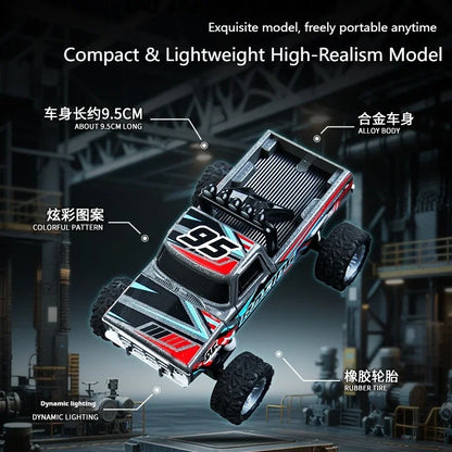 Top RC Car MINI Alloy 1/64 Remote Control Car Convenient to Carry 60 Minutes of Work Time Children's Gifts Electronic Toys
