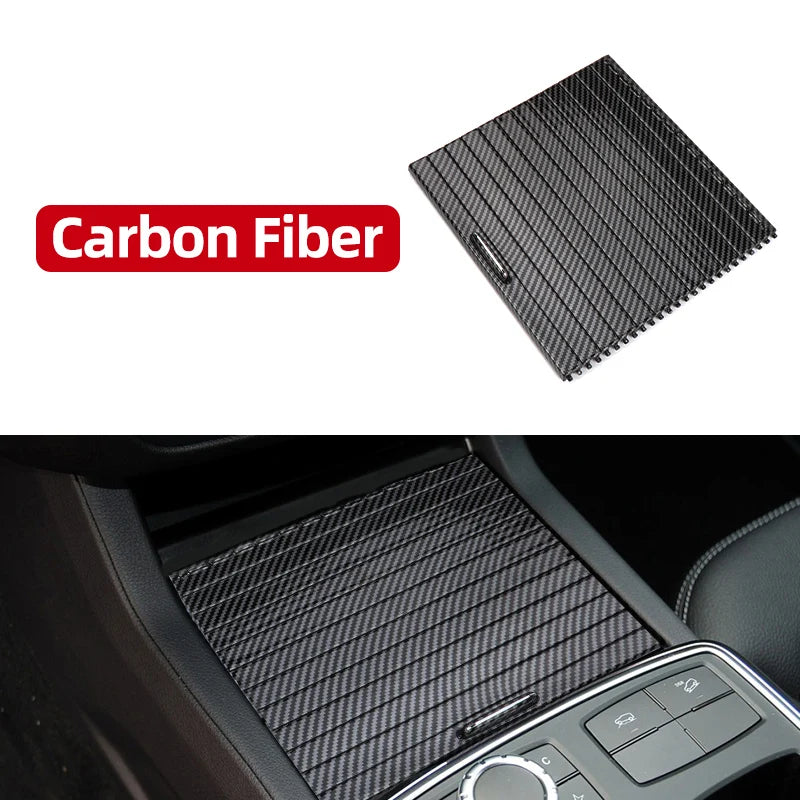 New  Car Center Console Shutters Cup Holder Slide Roller Blind Cover For Mercedes Benz Ml/Gl/Gle/Gls Class W166 W292 2012-2018