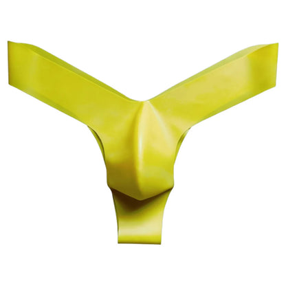 1pc Translucent Mens Latex Thongs Briefs Sexy Seamless Underwear G-String Low Waist T-Back Pouch Lingerie Underpants