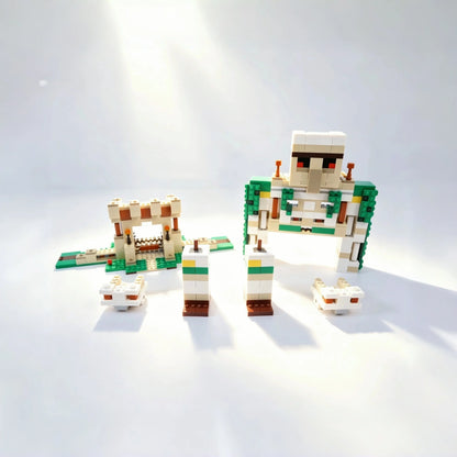 Building Blocks Series 21250, Iron Golem Building Fortress DIY Model, Educational Series, Castle Puzzle, Holiday Gift, Deskto