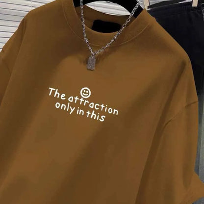 2025 European Style New Pure Cotton Short Sleeve Tshirt Women Clothing Fashion Loose Letter Print Top Office Lady Casual Y2k Tee