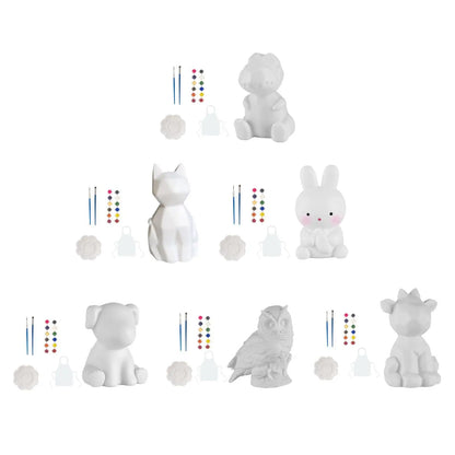 Animal Painting Kit Painting Animal Models Classroom Activities Art Set Unpainted for Girls Boys 3, 4,5,6,7,8, 9 Years Old