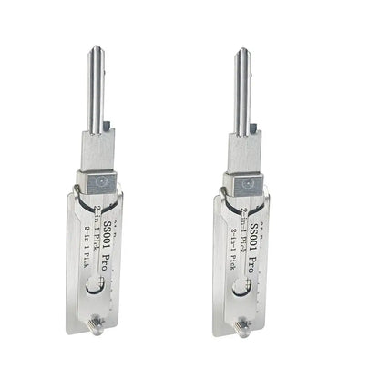Stainless Steel Key Decoder 2 In 1 Precision Hook & Pick Set Lock Decoder O-ring Pickup Kit Maintenance Repair Hand Tools