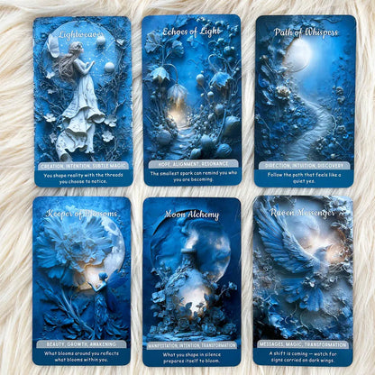 54 Cards Moonlight Forest Oracle Deck, 13x8 Cm, Discover Your True Thoughts, Wildlife Guardian Card Game, Revealing Spirituality