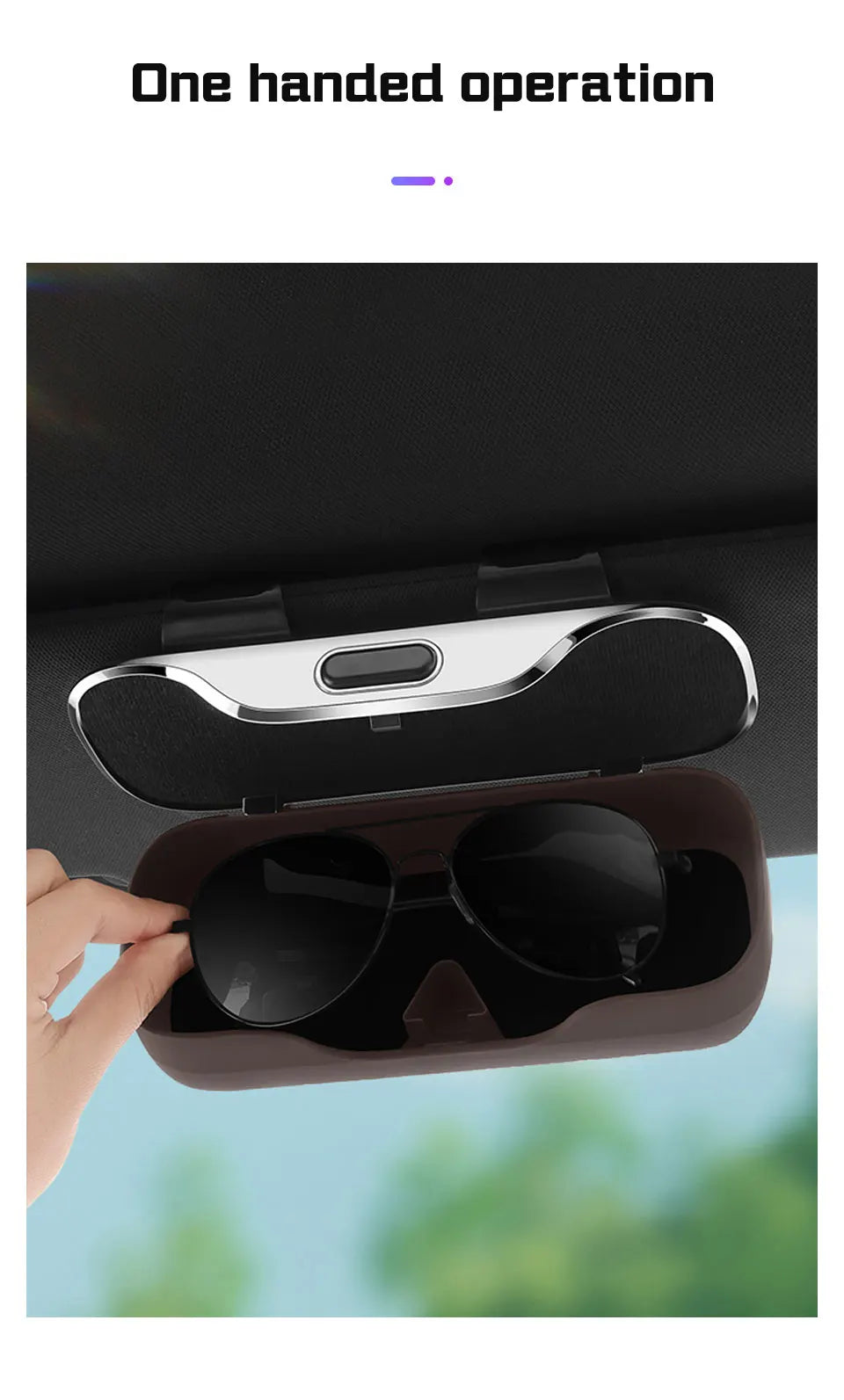 For Xpeng G6 P7 P7i X9 G3 G3i G9 P5 X2 N5 F30 H93 Car Visor Glasses Case Portable Accessories Sunglasses Holder Eyeglasses Box
