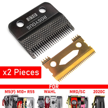 For ROSYOUS RSpro-202 Professional Hair Trimmer Machine Accessories DLC Coating Blade Replacement Original T-Blade Zero Gapped