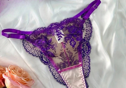Sutiã Plus Size Cinta Renda Bordada Mesh Transparente Sexy Push Up Lingerie Pijama Sensual Copas Finas Sustentação 32-38 Bra Set