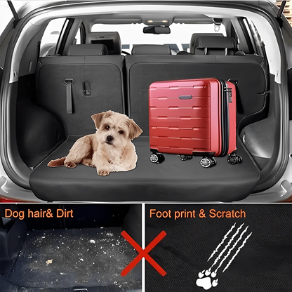 1pc Non-Slip Car Trunk Mat - Heavy-Duty Anti-Slip Rubber Cargo Liner with Smiling Face Design, Fit for SUVs, Sedans, Trucks