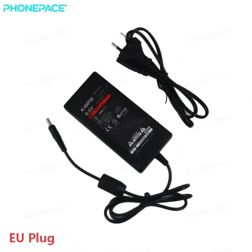 AC Power Adapter For PS2 Slim 70000 Series 8.5V 100-240V Power Supply Charger Cable EU US Plug