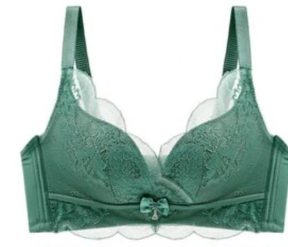 Soft Comfort Wireless Lace Bra Set Push Up Adjustable Shape Breathable Skin Friendly Ladies Underwear Lingerie Set To All Season