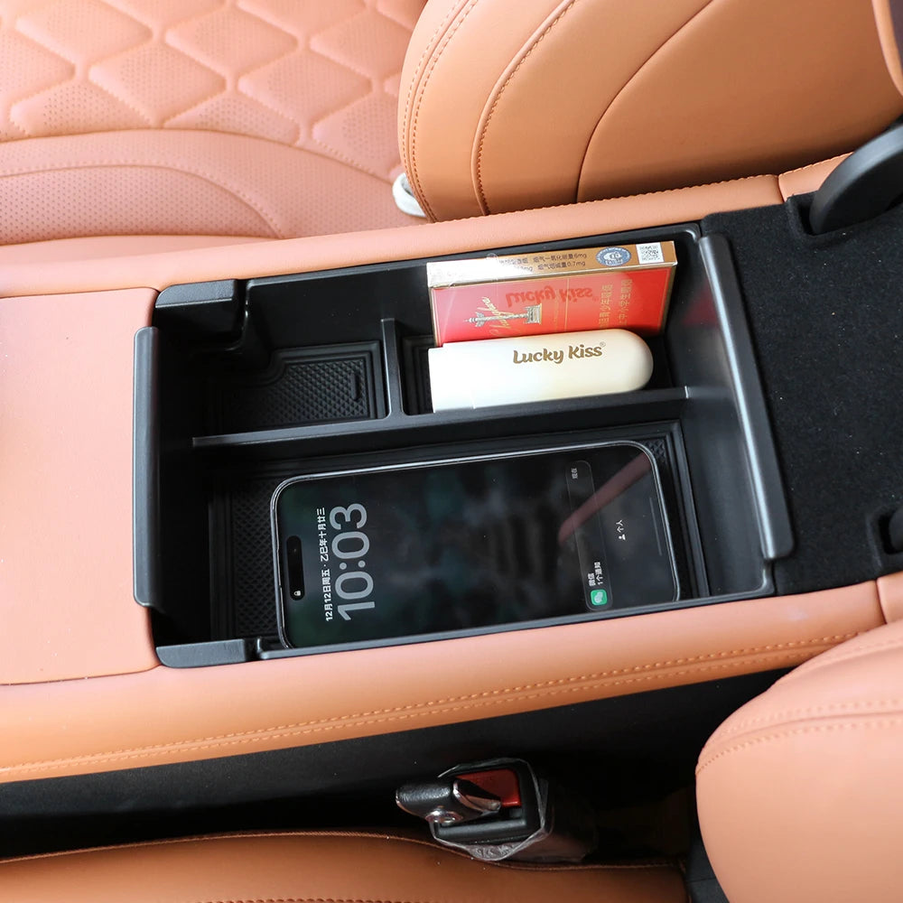 Armrest Storage Box for BYD Sealion 07 EV 2024 2025 Center Console Layered Storage Box Tray Plate Organizer Interior Accessories