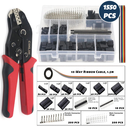 CLN-68B 0.08-1.5mm² Open Barrel Terminals Pliers Crimping Tool (28-16AWG) for JST, DuPont, Molex, PH2.0 XH2.54 3.96 4.2mm Pitch