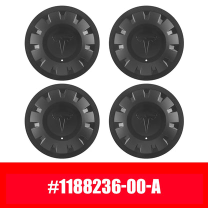 4pcs For Tesla Model Y Performance 21-inch Car Wheel Hub Center Cover Replacement Parts Auto Tire Hubcap Badge Decor Accessories
