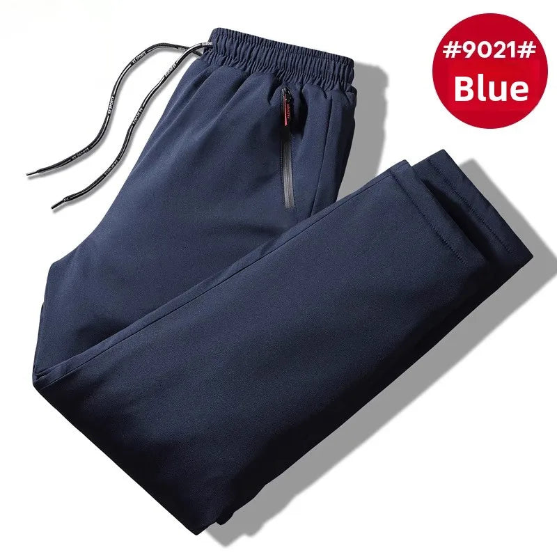 TUCANO Men's Thickened down Cotton Pants Outdoor Winter Sports Wearable Long Trousers Youth Casual Straight Leg Multi Pocket