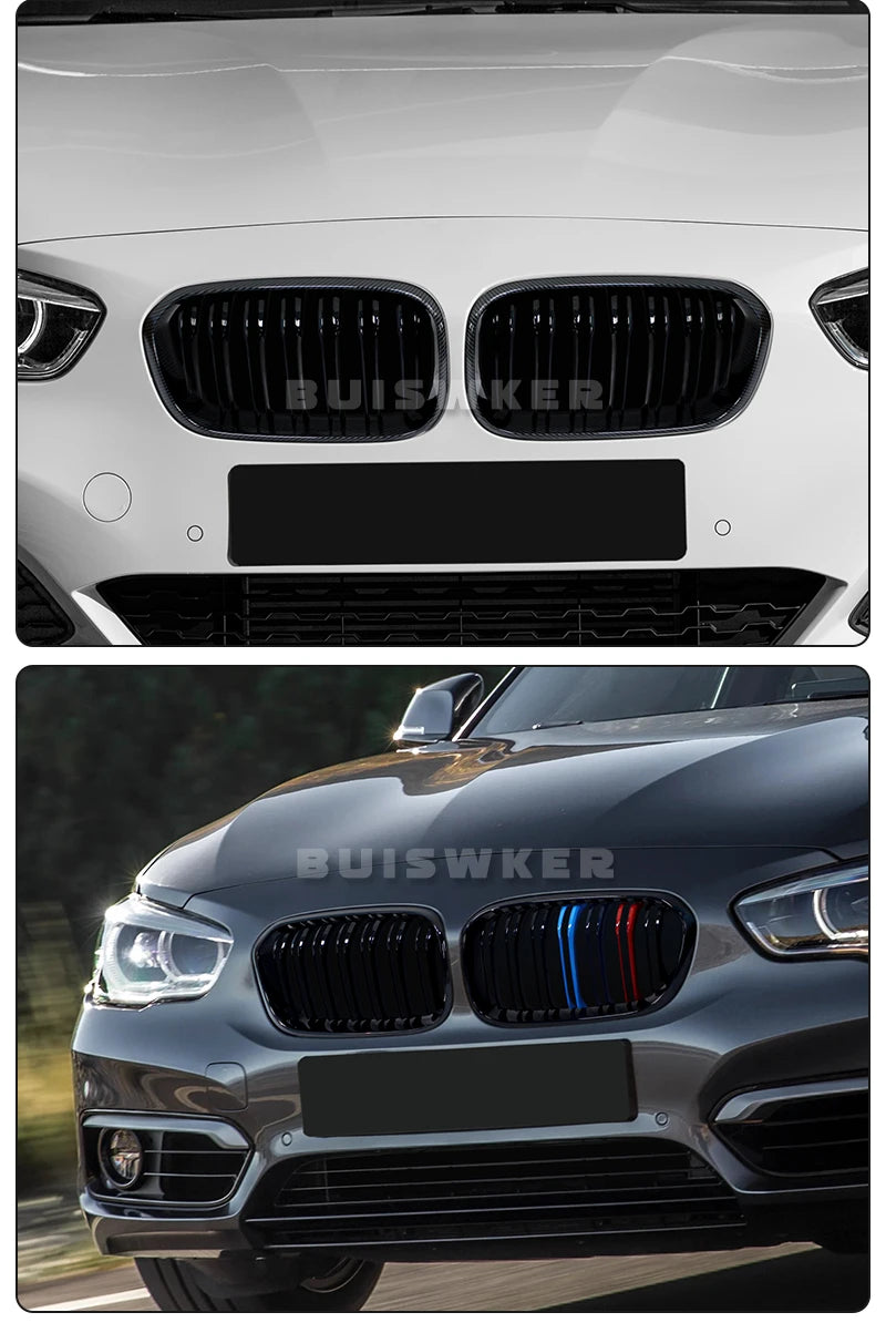Ricoy Gloss Black For BMW F20 F21 120i 118i 116i 116d M135i M140i 2015 2016 2017 2018 Hatchback Sport Kidney Grill Grille