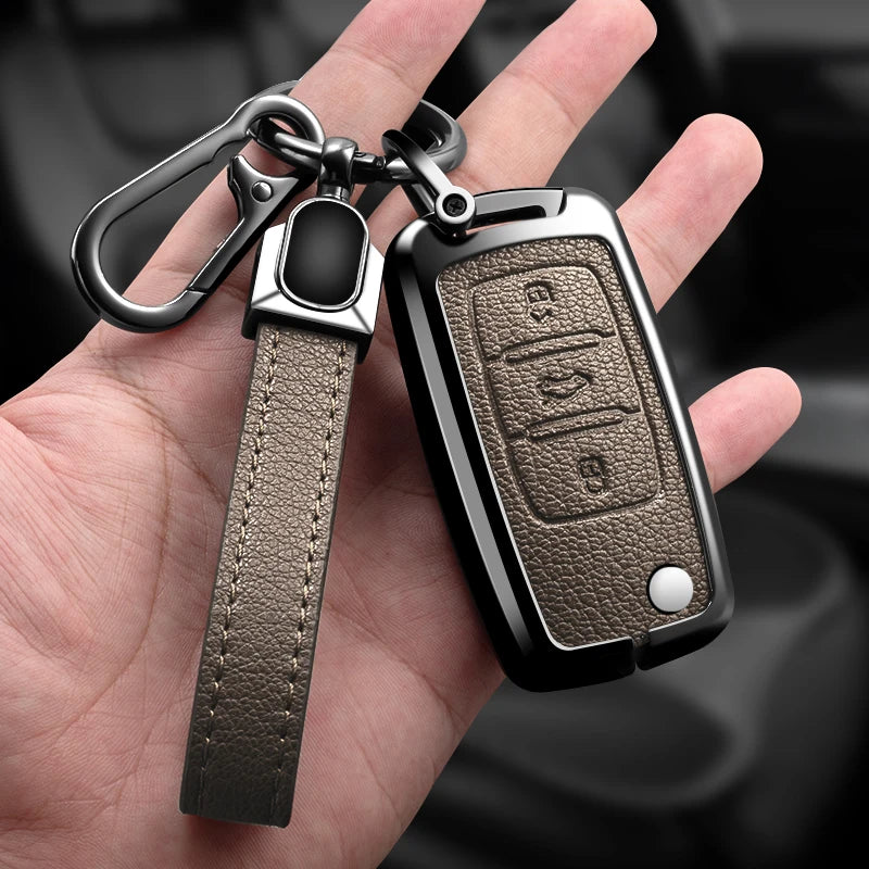 Zinc Alloy Car Key Case Car KeyChain Metal Key Shell For Volkswagen VW Polo Tiguan Golf 4 5 Jetta Beetle Scirocco Passat Shell